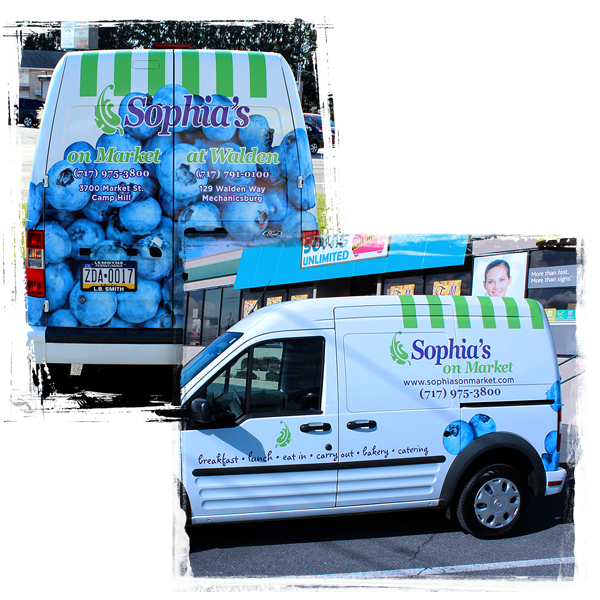 Sophia's Delivery Van Graphics
