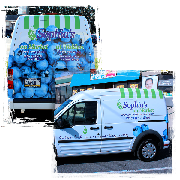 Sophia's Delivery Van Graphics